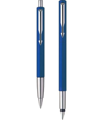 Parker Vector Standard Fountain Pen + Ball Pen Pen Gift Set (Pack Of 2, Blue)