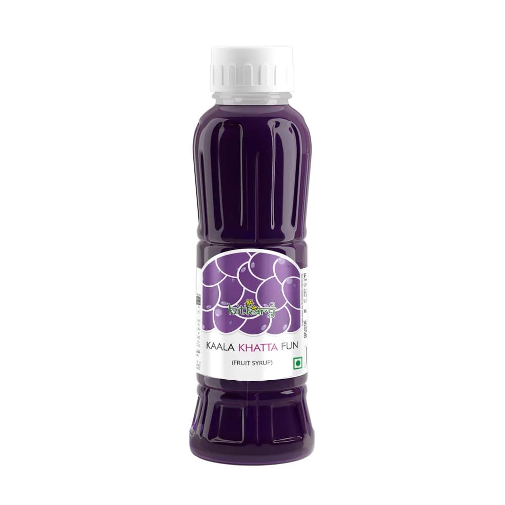 Hitkary Syrup Kaala Khatta Fun Fruit, 700 ml Bottle
