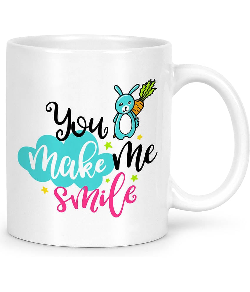 Idream Quote Printed Ceramic Coffee Mug 1 Pcs 330 mL