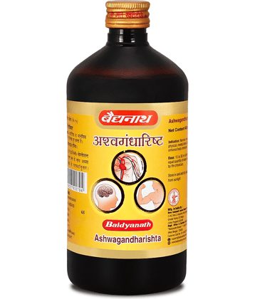 Baidyanath Ashwagandharishta to handle Physical Mental & Emotional Stress & Anxiety 450ml (Pack of 1)