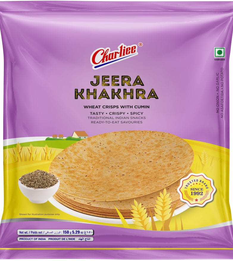 Charliee Jeera Round Khakhra, 150 gm (1067)