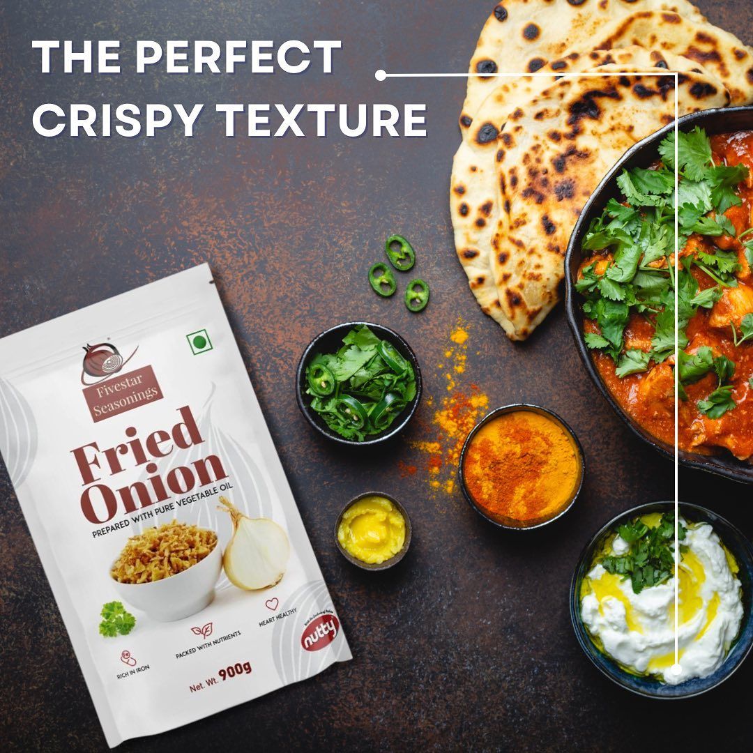 Fivestar Seasonings Fried Onions, Rich in Iron, Heart Healthy, 900g