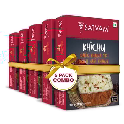 Khichu Instant Mix (5 * 200 Grams) | (Pack of 5)