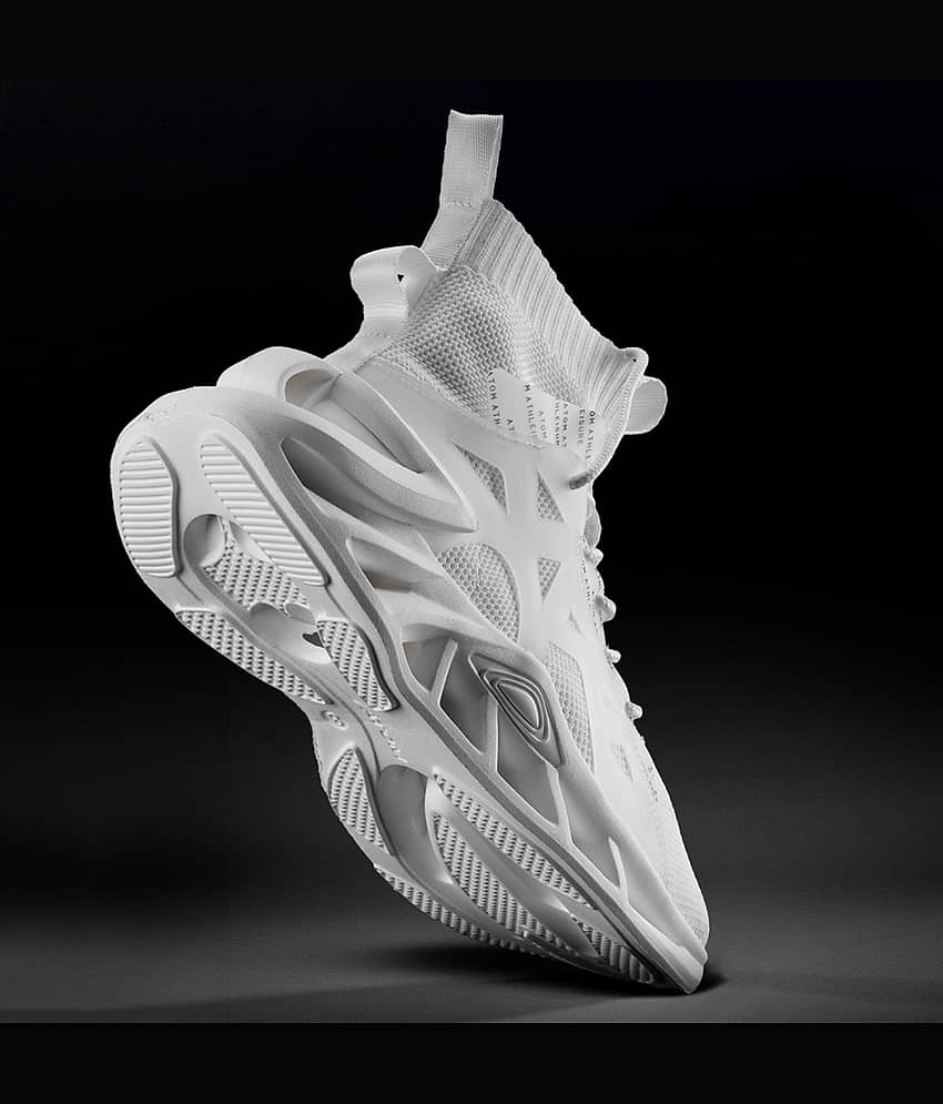 ATOM Alphabounce White Men's Sneakers