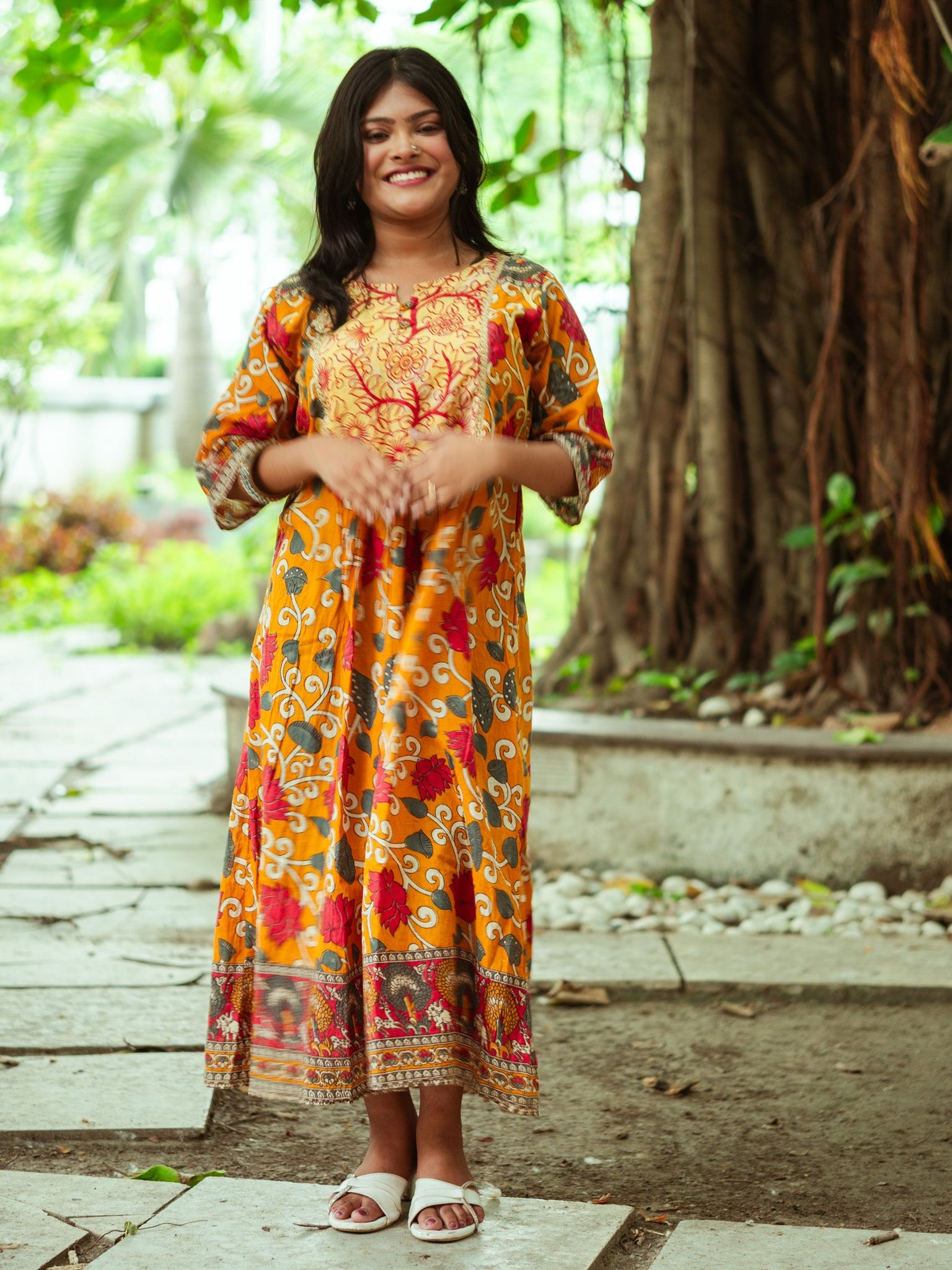 Kalamkari Designer Dress-M