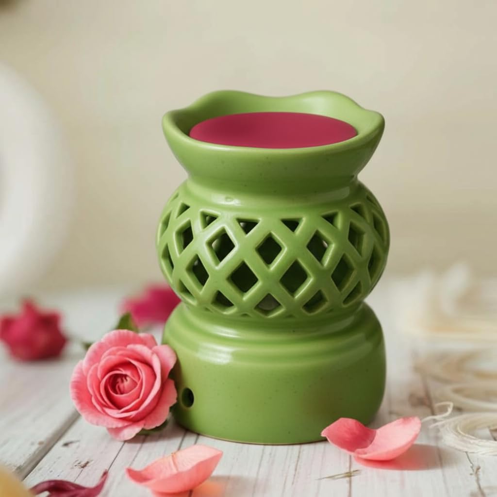 Rareity Rose Gulaab Aroma Melt | Jaali Diffuser | Romantic Floral Fragrance for Relaxation & Home Ambience | Elegant Handcrafted Aroma Set
