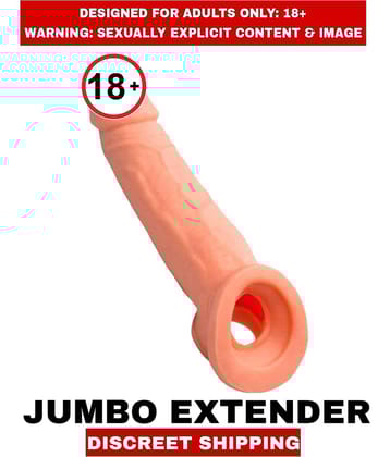 New Adult Concept Perfect Orgasm Experience Jumbo Extenders Pure Silicon Penis Enlargement Extenders Men's Favorites  For Men