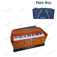 Best Harmonium 9 Stopper Chudidaar Multi Bellows 42 Key Two Reed Baja With Bag