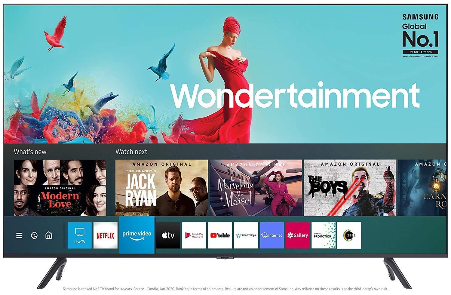 Samsung 138 cm (55 inches) Wondertainment Series 4K Ultra HD LED Smart TV UA55TUE60FKLXL (Titan Gray) Samsung 138 cm (55 inches) Wondertainment Series 4K Ultra HD LED Smart TV UA55TUE60FKLXL (Titan Gray) - Titan Gray / 55 inches