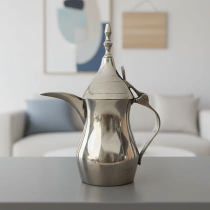 Brass Showpiece Arabic Dallah, Coffee Tea Pot (ZMAS581 B)