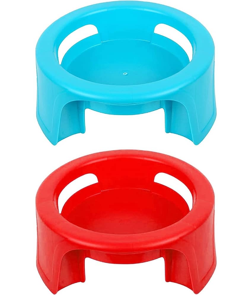 FIT4CHEF Multicolor Polypropylene Matka Stand ( Pack of 2 )