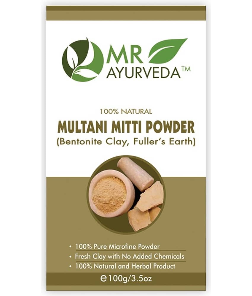 MR Ayurveda Multani Mitti Powder for Skin Whitening Face Pack Masks 100 gm