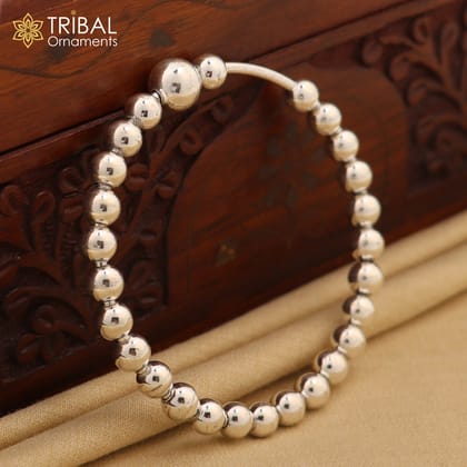 925 sterling silver handmade Vintage multi ball design bangle bracelet tribal ethnic jewelry nba422-single