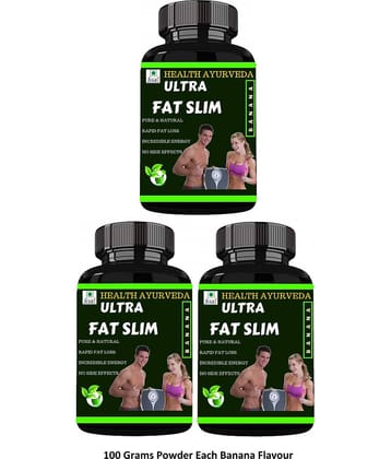 Health Ayurveda Ultra Fat Slim | Fat Cutter Powder 300 Gm Pack of 3