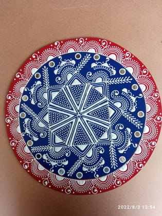 Geometric Mandana Art Circular Wall Decor