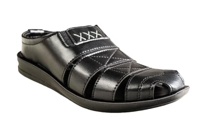 VKC Pride Gents Black Chappal PU-Black / 6