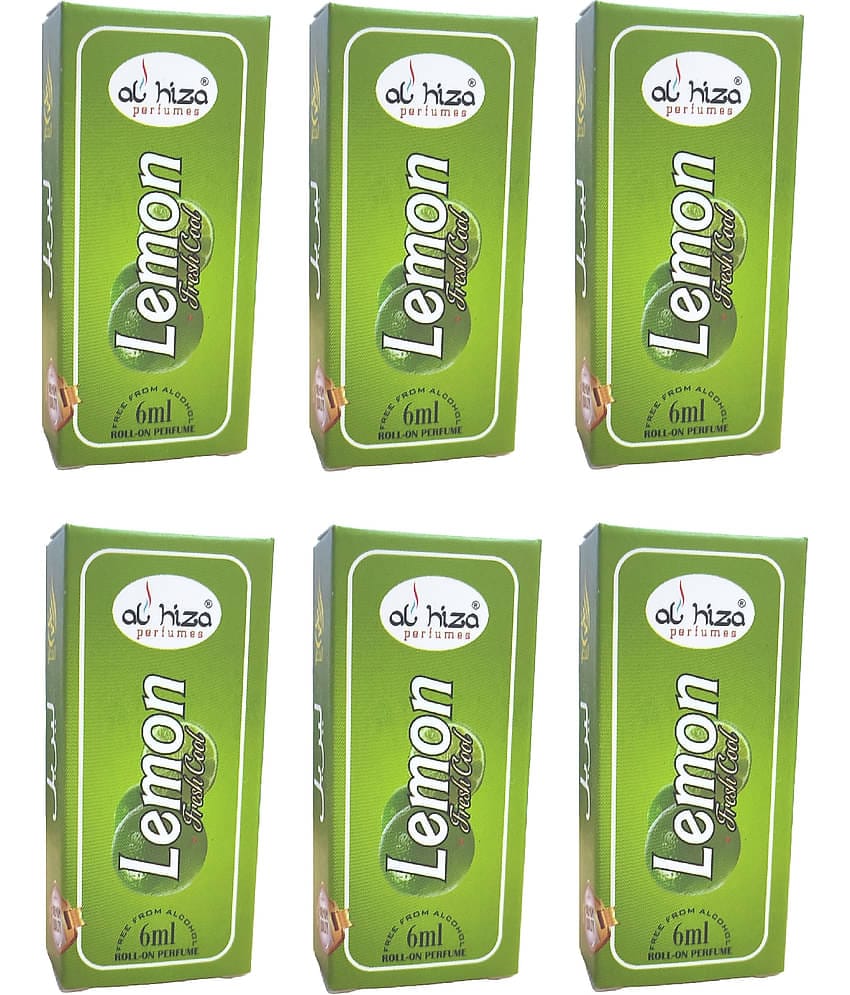 Al Hiza Lemon Grass Non- Alcoholic Below 50ml Attar ( Pack of 6 )