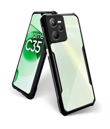 Case Vault Covers Shock Proof Case Compatible For Polycarbonate Realme C35 ( Pack of 1 )