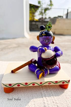 Handcrafted GI TAGGED Etikoppaka Makhan Chor