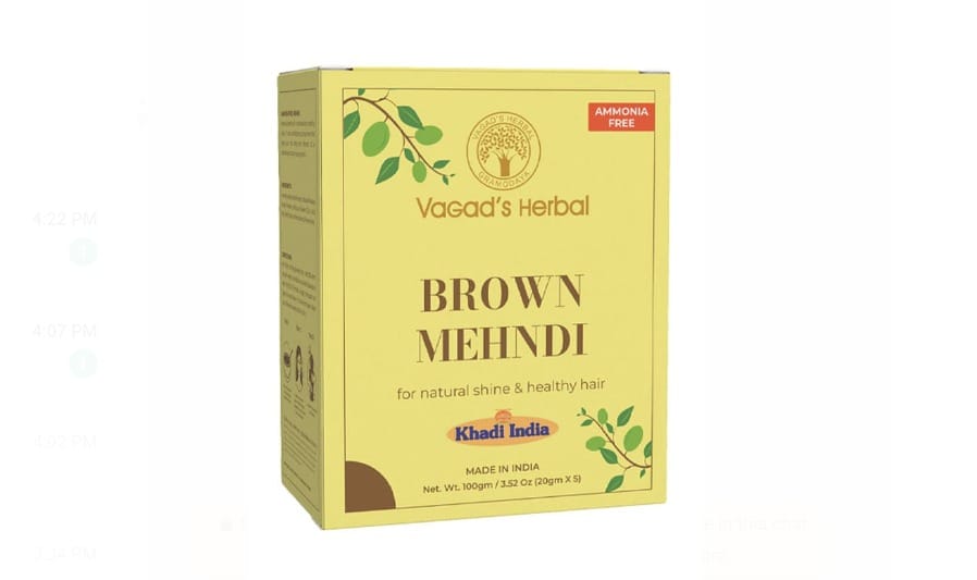 VAGAD KHADI BROWN MAHENDI 100G