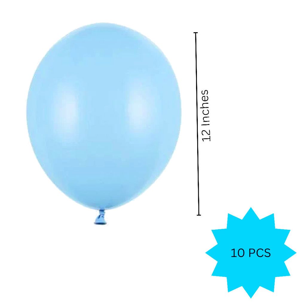 Light Blue Latex Balloons 12" - Party and Festive Needs | Buy online on ZillyBuy