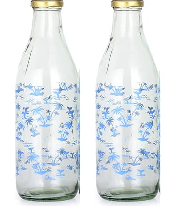 Somil - Transparent Water Bottle ( Pack of 2 )
