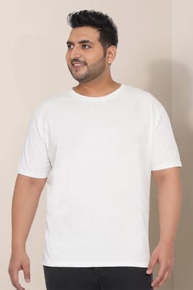 Plus Size - White - Classic Crew-2XL