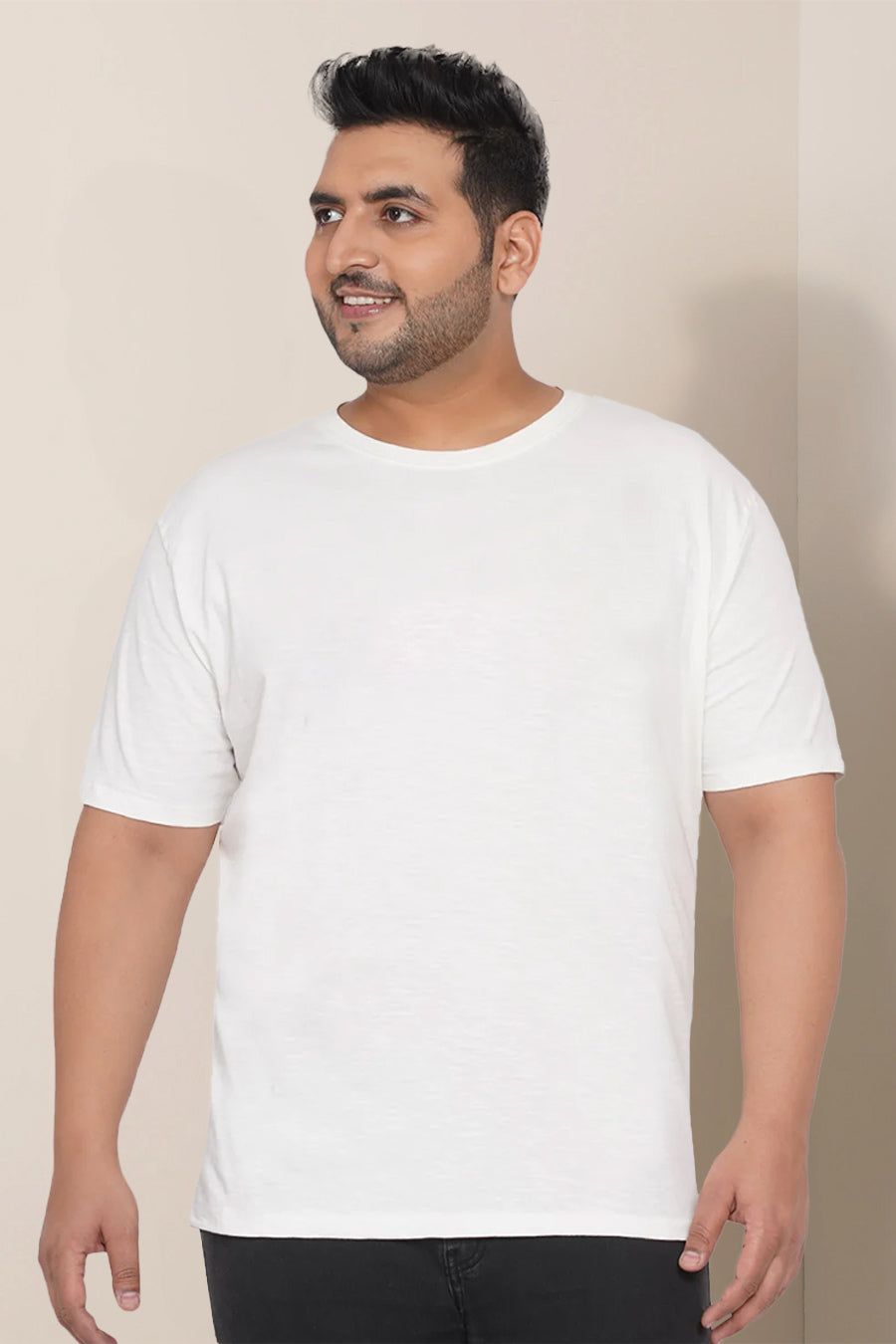 Plus Size - White - Classic Crew-2XL