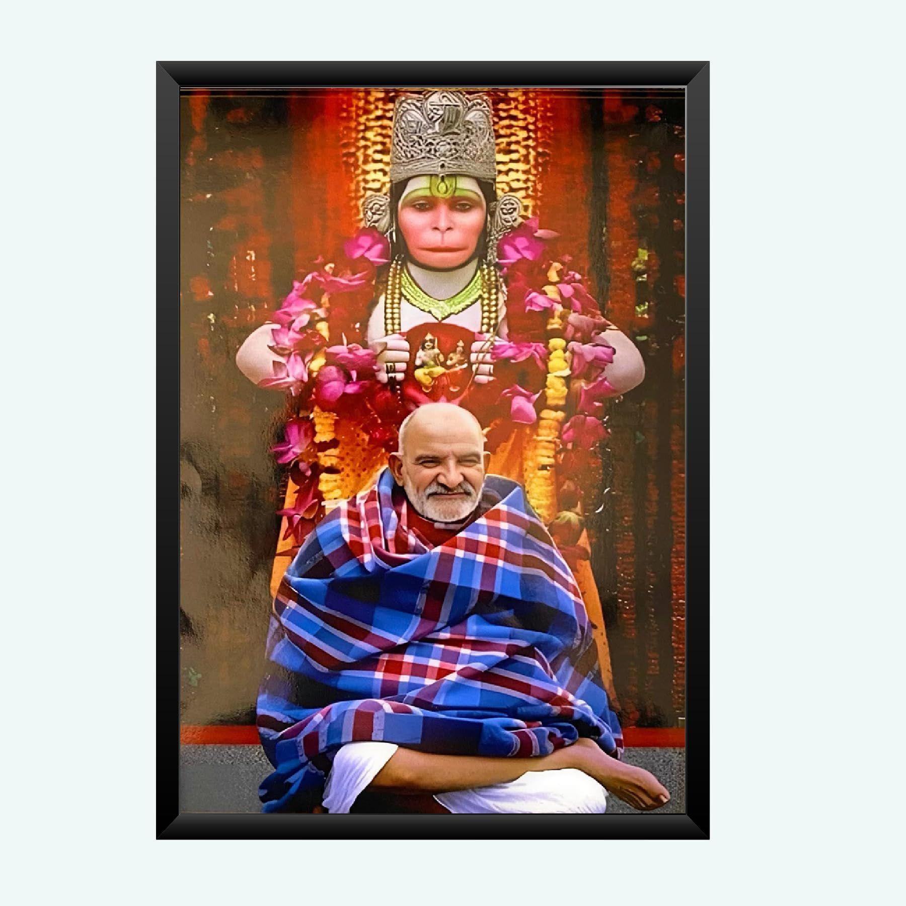 NOKKES Neem Karoli Baba Photo Frame Neev Karori 5X7 Photo Frame_AQD1_43