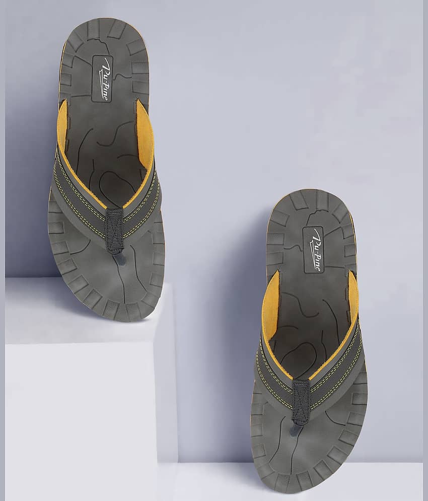 PUPINE Yellow Men's Thong Flip Flop