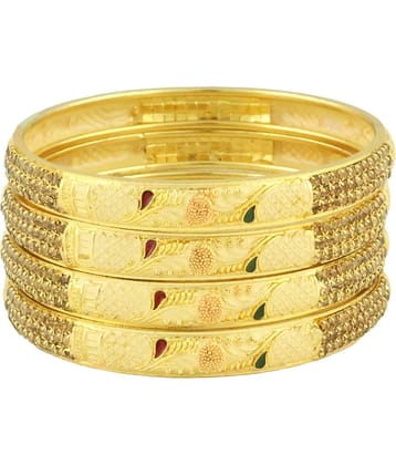 Bhagya Lakshmi - Gold Bangle Set ( Pack of 1 )