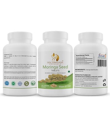 GOLDENACACIA HERRBALS Moringa Seed 500mg 120 Tablets Tablets 1 no.s