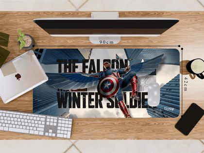 "The Falcon: The Marvel Edition" Gaming Mousepad- Elevate Your Gaming Experience-Extra Large (42CM X 90CM)