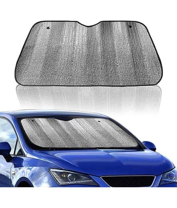 Car Sunshade for Front Windshield Foldable Cool Reflective Sun Blocker for Car Interior Block 98% UV Rays Premium Aluminum Foil Heat Insulation Sun Shade Perfect for Car, Van,SUV