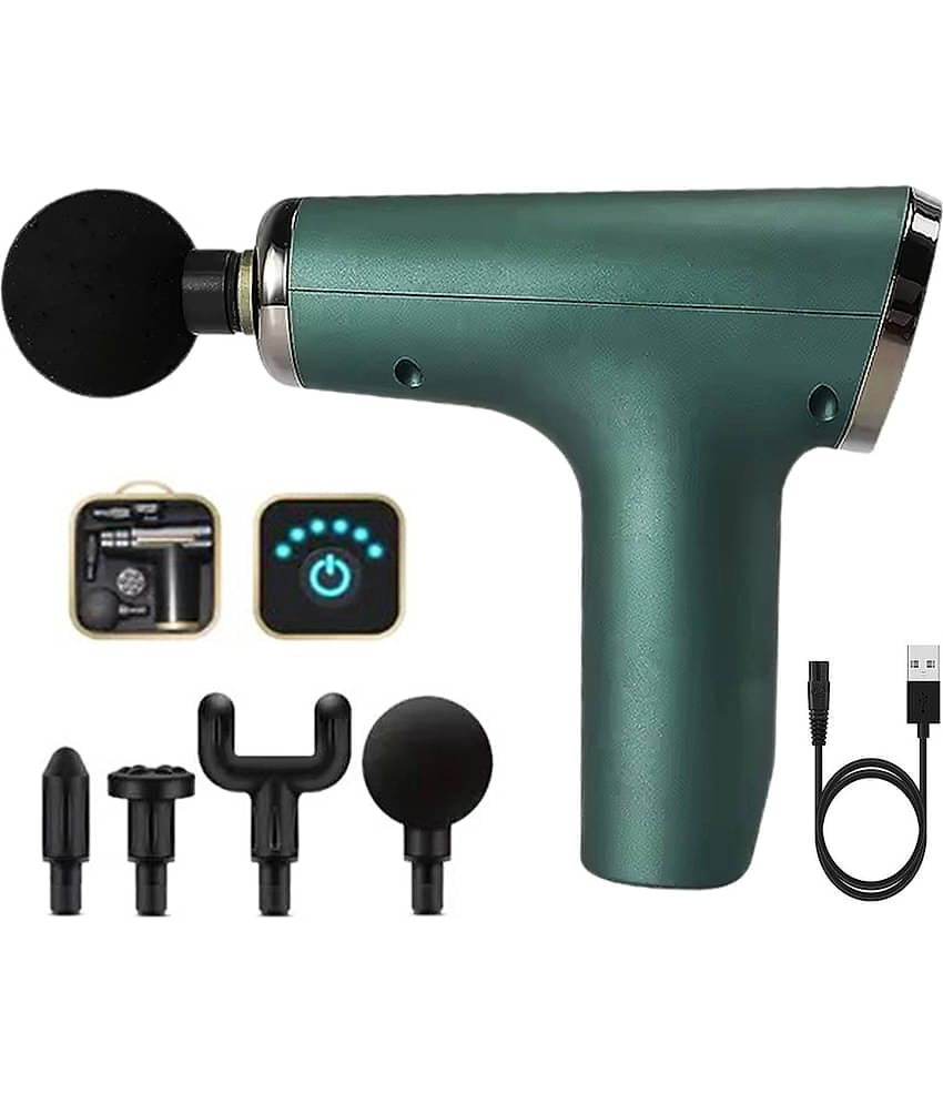 Retailstore 4 in 1 Cordless Powerful Green Battery Operated Massagers