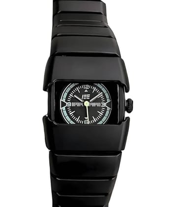 Svats Black Plastic Analog Womens Watch
