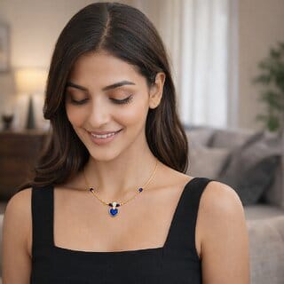 Invisible Chain 1 Layer, Deep Blue Colour, 1 Qty