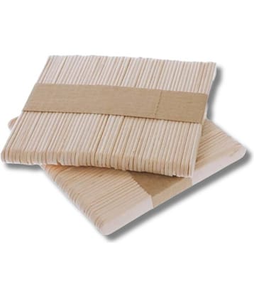 114mm Wooden Ice Cream Sticks- Ice Cream Sticks for Kids, Popsicle Sticks for DIY Crafts, Hobby Crafts, Project Work, Scrapbooking, (Pack of 100 Pcs)