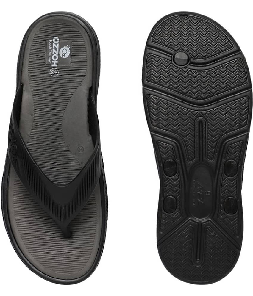 OZZOH Black Men's Daily Slipper