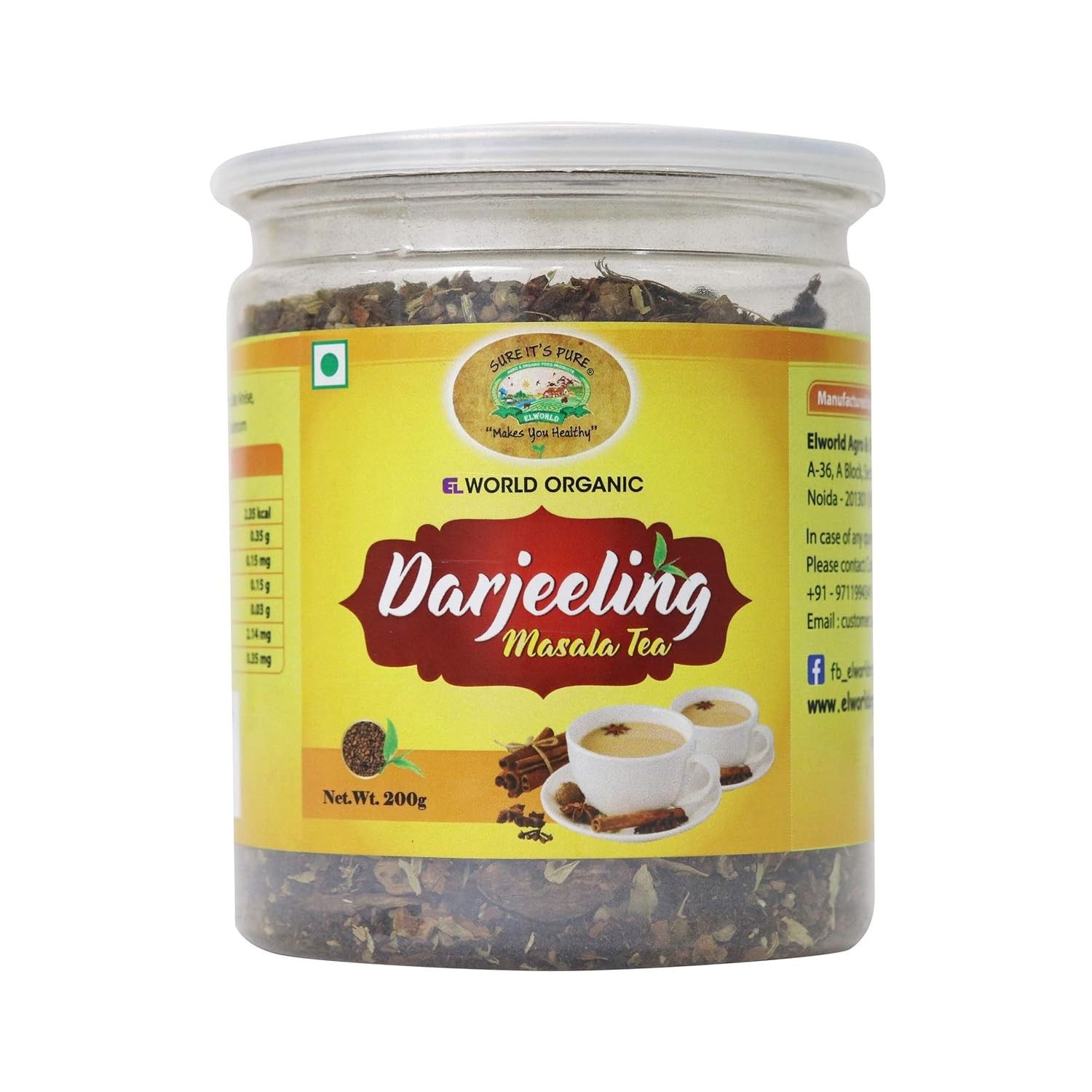 Elworld Agro & Organic Food Products Darjeeling Tea Masala 200g