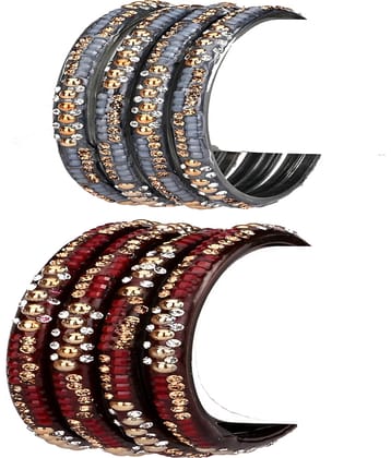 Somil Multicolor Bangle Set ( Pack of 8 )