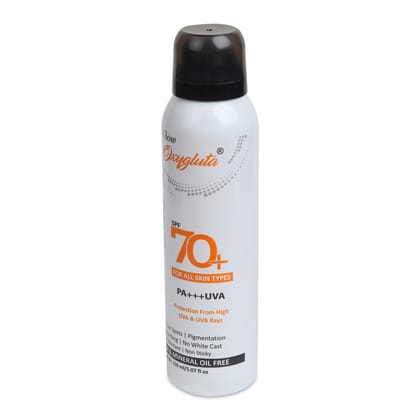 Glow Oxygluta Sunscreen Spray SPF 70 Glow Oxygluta Sunscreen Spray SPF 70