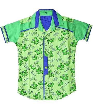 British Terminal Pack of 1 Boys 100% Cotton Half Sleeves Shirt ( Multi Color )