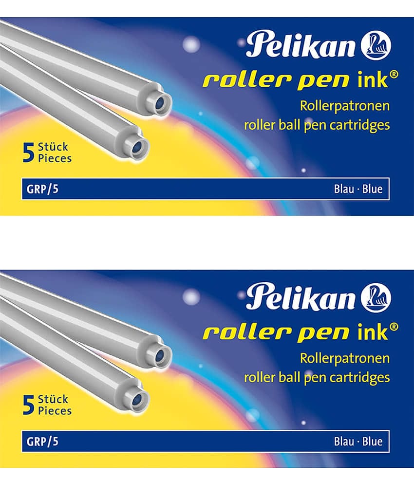 ROLLER BALLPEN INK CARTRIDGE GRP/5 BLUE PACK OF 3