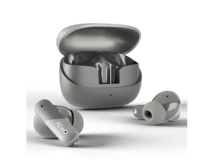 ACwO DwOTS Bliss Pro, Made in India TWS Earphones, 65H Playtime, 50ms Low Latency, Instant Auto Connect, Bluetooth 5.4,10mm Bass Boom  - Bliss Grey