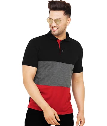 Leotude Pack of 1 Cotton Regular Fit Men's T-Shirt ( Red )