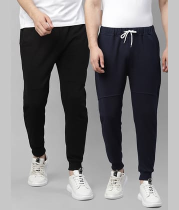 Rigo Multi Cotton Plain Joggers Pack of 2