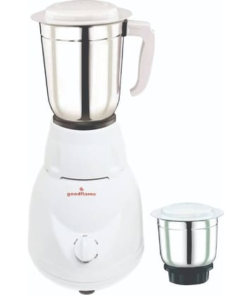 Goodflame Fest Mixer Grinder 500 Watt 2 Jars Stainless Steel Mixer Grinder(Mixer Grinder,White)