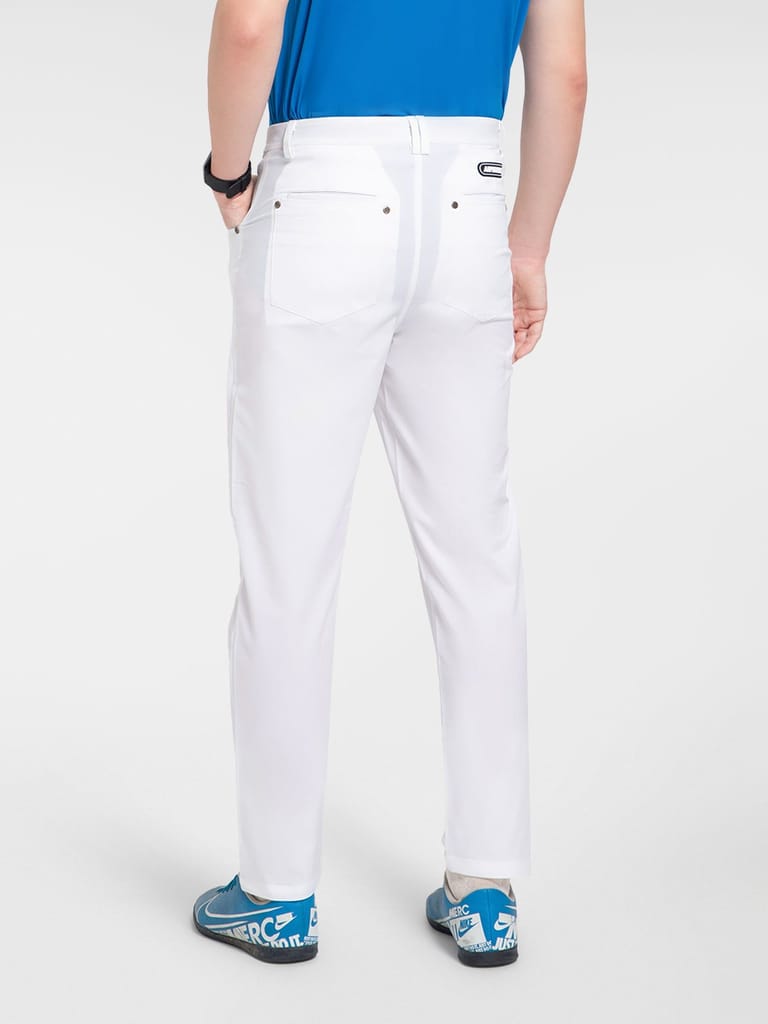 (SLIM FIT) AH Mechanical Stretch Heavy White Golf Pant