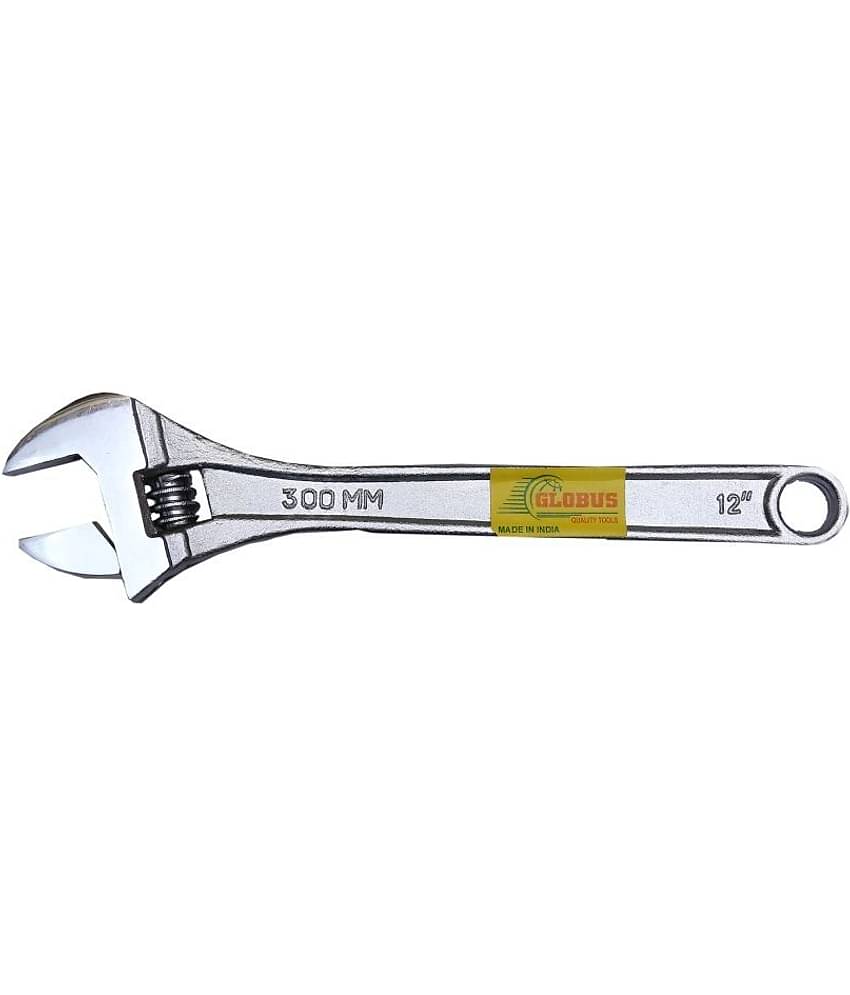 Globus Tools Adjustable Wrench 12" (300 MM) Chrome Finish Single Pc